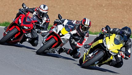 Aprilia RS 660, Honda CBR 650 R, Yamaha R7 Vergleichstest
