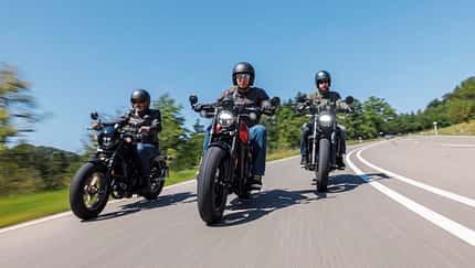 Honda CMX 500 Rebel Special Edition, CFMoto 450 CL-C, Kawasaki Eliminator 500 Vergleichstest