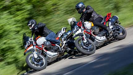 Moto Guzzi V85 TT (2024), Moto Guzzi V85 TT (2022) Vergleichstest