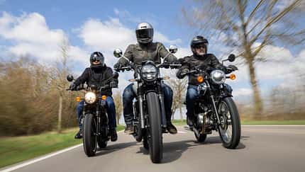 Vergleich Honda GB 350, Kawasaki W 230, RE HNTR 350 Vergleich Honda GB 350, Kawasaki W 230, RE HNTR 350