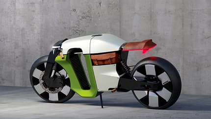 Motorrad-Studie von Skoda Slavia B-Neuinterpretation