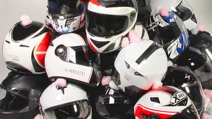 Motorradhelm Recycling