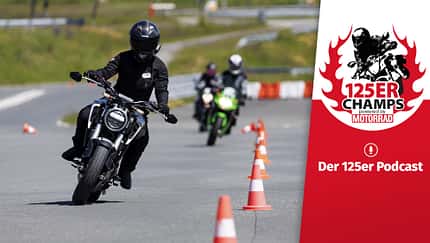 Kurventraining mit einer 125er 
