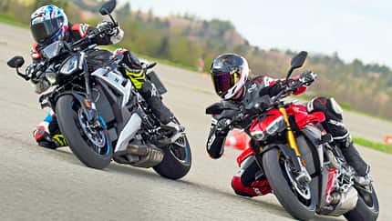 BMW M 1000 R, Ducati Streetfighter V4 S Vergleichstest