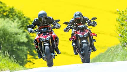 Ducati Streetfighter V4 S, Ducati Streetfighter V2 S Vergleichstest Ducati Streetfighter V4 S, Ducati Streetfighter V2 S Vergleichstest