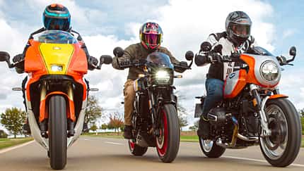 Vergleichstest BMW R 12 S, Suzuki GSX-8TT, Yamaha XSR 900 GP Vergleichstest BMW R 12 S, Suzuki GSX-8TT, Yamaha XSR 900 GP