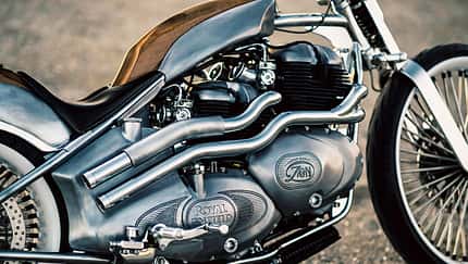 Royal Enfield Vita Custom Works Zon Custombike Chopper mit 2 Motoren