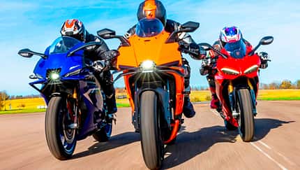 Vergleichstest Ducati Panigale V2 S, KTM 990 RC R, Yamaha YZF-R9 Vergleichstest Ducati Panigale V2 S, KTM 990 RC R, Yamaha YZF-R9