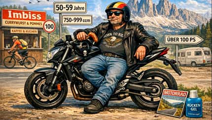 Illustration Deutscher Durchschnittsbiker 2025 Illustration Deutscher Durchschnittsbiker 2025