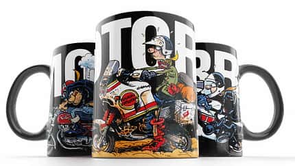 Neue Modell der Motomania-Tassen zu haben