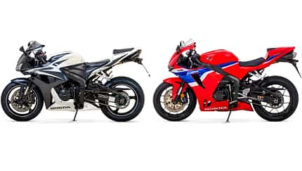 Honda CBR 600 RR alt gegen neu Honda CBR 600 RR alt gegen neu