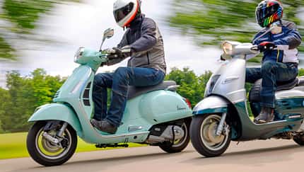 125er-Champs Test Vespa GTS 125 und Peugeot Django Classic 125 125er-Champs Test Vespa GTS 125 und Peugeot Django Classic 125