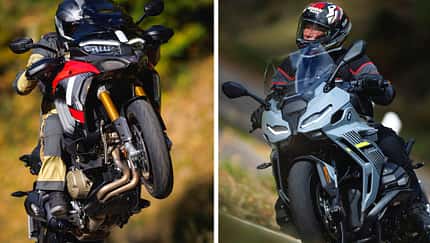 BMW R 1300 RS und Ducati Multistrada V4 Pikes Peak im Power-Luxus-Tourer-Vergleichstest BMW R 1300 RS und Ducati Multistrada V4 Pikes Peak im Power-Luxus-Tourer-Vergleichstest