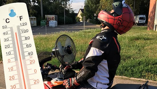 So wird's bei Hitze kühler auf dem Motorrad