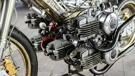 Puch Zweitakt 5 Zylinder 350 ccm Eigenbau von Uwe Oltmanns