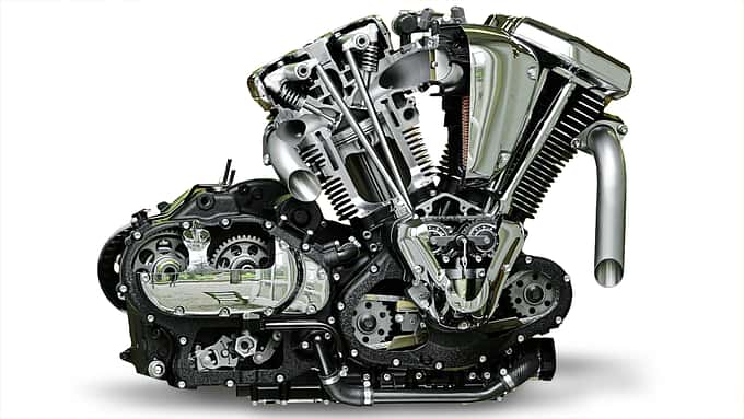 Nicht kleckern, klotzen&9;… Entsprechend zum gesamten Erscheinungsbild der VN 2000 ist auch der Motor kein Kind von Leichtigkeit oder gar Kleinigkeit: 138 Kilo Gesamtgewicht, 2053 cm³ Hubraum, 177 Nm Drehmoment. Das ist fett!