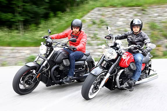 Moto Guzzi Audace (links) und Eldorado (rechts).