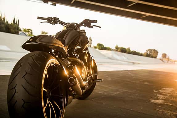 Ducati präsentierte bei der 76. Motorcycle Rally in Sturgis, SD/USA im August 2016 diese von Roland Sands umgebaute Ducati XDiavel.