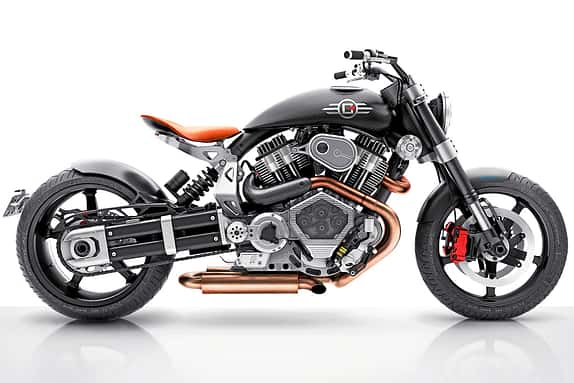 Gerade mal 11,3 Liter Sprit passen in den dynamisch geformten Tank. Doch als Langstreckenmobil ist die Confederate Hellcat Speedster ohnehin nicht gedacht.