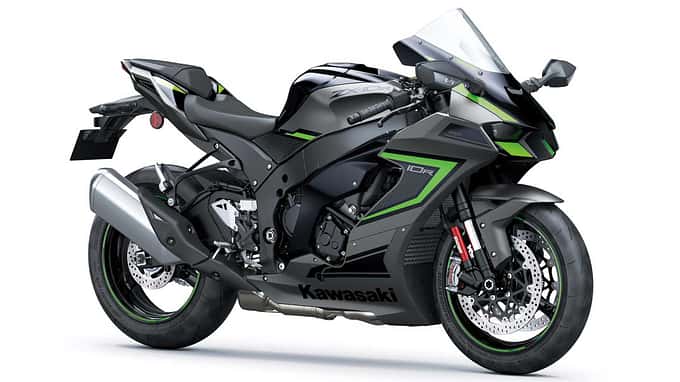 Kawasaki ZX-10 R 2022 schwarz'/grau