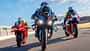 Motorrad Vergleichstest Racetrack BMW M 1000 RR, Ducati Panigale V4 S, Honda 1000 RR-R Fireblade SP