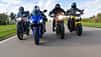 KTM 390 Adventure, Yamaha R3, Royal Enfield Continental GT 650, Honda CB 500 F Vergleichstest