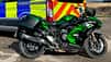 Kawasaki Ninja H2 SX mit Kompressor als ziviles Video-Motorrad der Polizei North Yorkshire Police