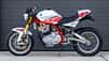 Yamaha XS 400 Roadster Custombike Eigenbau von Roman Juris mit Patent Gabel Fahrwerk