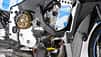 Detailbilder des MotoGP-Motorrads von Suzuki.