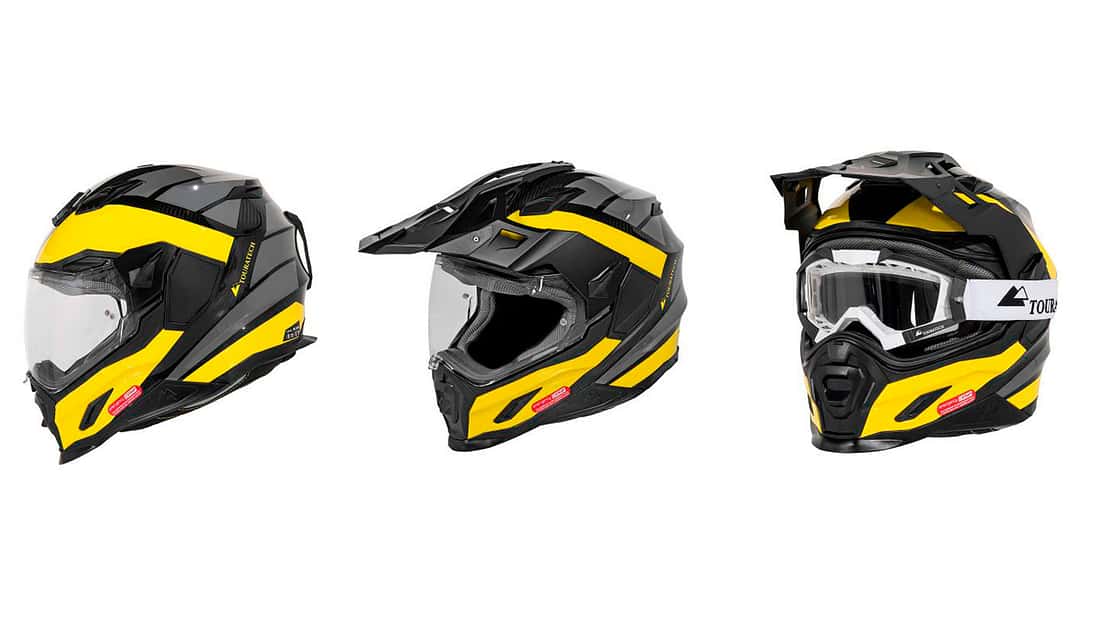 ☆TOURATECH Aventuro Carbon2 黒/黄 サイズL Touratech Aventuro