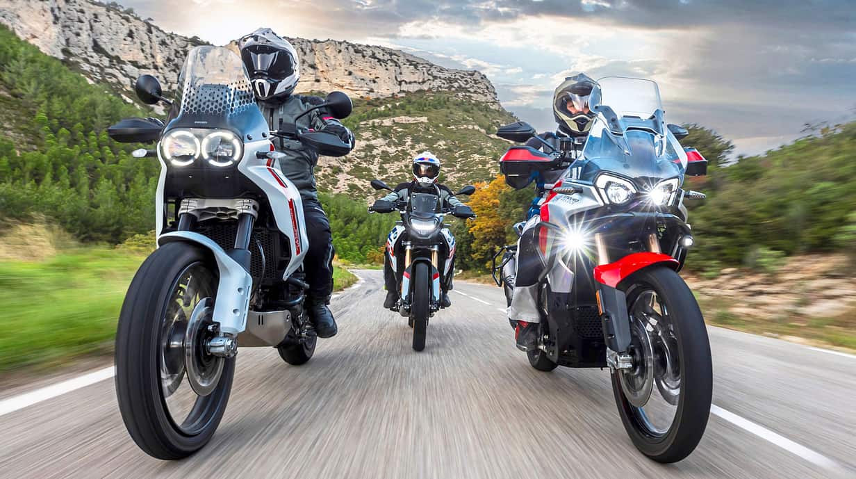 Ducati DesertX, BMW F 900 GS, MV Agusta Enduro Veloce Vergleichstest
