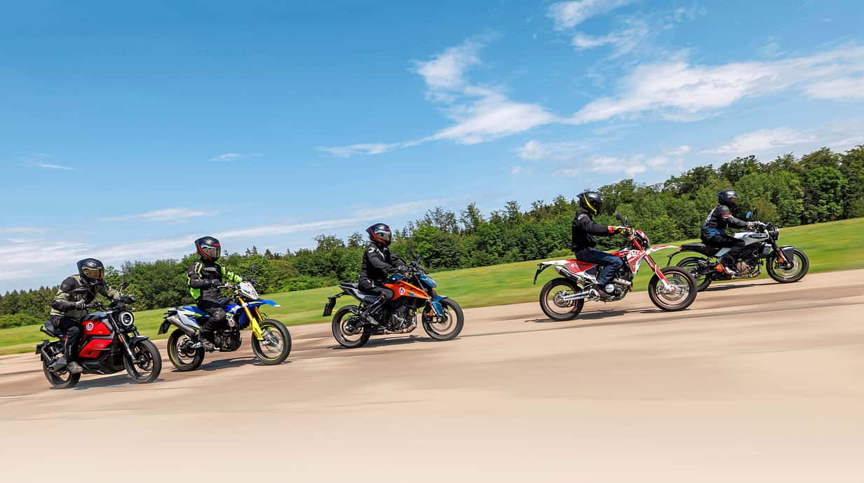 NIU Rqi, F.B Mondial SMX 125i Supermoto ABS, KTM 125 Duke, Fantic XMF 125 Competition, Husqvarna Vitpilen 125 125er Champs 2024-Finale