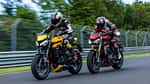 Triumph Speed Triple 1200 RS, Triumph Street Triple 765 RS Vergleichstest
