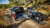 Porteos Motorradverladesystem Teleskop Rampe