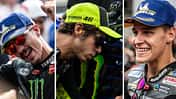 Maverick Vinales, Valentino Rossi und Fabio Quartararo.