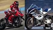 Ducati Panigale V4 Superleggera und BMW HP4 Race.