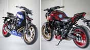 Yamaha MT-07 "Iron Man" und "Captain America" von AD Koncept.