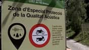 Motorrad-Streckensperrung Naturpark Alt Pirineu Spanien