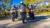 Triumph Tiger Sport 660, Kawasaki Versys 650, Yamaha Tracer 7 GT Vergleichstest