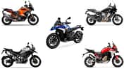 BMW R 1300 GS, Ducati Multistrada V4, Triumph Tiger 1200 GT, KTM Super Adventure S, Harley-Davidson Pan America 1250