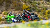 Aprilia, Kawasaki, Gruppenbild