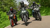 Honda CB 500 Hornet, Kawasaki Z 500, KTM 390 Duke Vergleichstest