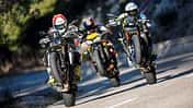 Honda CB 1000 Hornet SP, Triumph Street Triple 765 RS, Yamaha MT-09 SP 