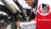 Motorradauspuff, am Motorrad schrauben