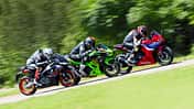 Aprilia RS 457, Kawasaki Ninja 500, Honda CBR 500 R Vergleichstest