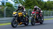 Triumph Speed Triple 1200 RS, Triumph Street Triple 765 RS Vergleichstest