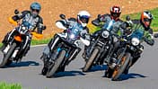 Vergleichstest CFMoto 450 MT, Brixton Crossfire 500 Storr, Royal Enfield Himalayan 450, KTM 390 Adventure R