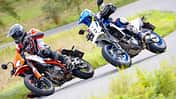 Motorrad Vergleichstest Suzuki DR-Z4SM und KTM 390 SMC R