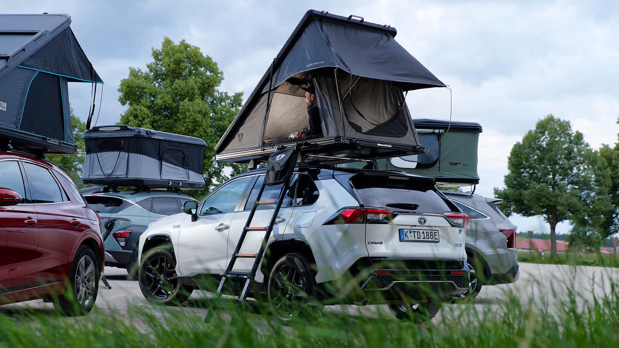 Hartschalen-Dachzelt-Test 2024, Vickywood Cumaru Light 127 Hartschalen-Dachzelt-Test 2024, Vickywood Cumaru Light 127