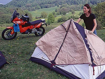 Beratung: Camping mit Motorrad